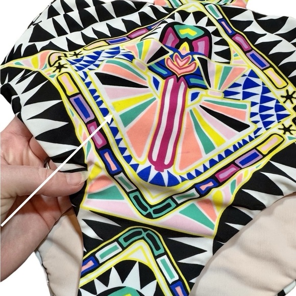 Mara Hoffman Cosmic Fountain Lace Up Cut Out One Piece Swimsuit Bathing Suit - Picture 15 of 15